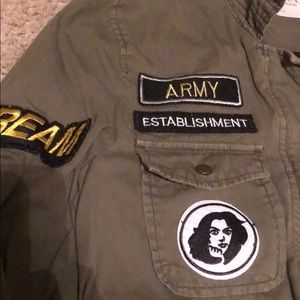 Velvet by Graham /& Spencer Andreea Patch Cotton Army Jacket